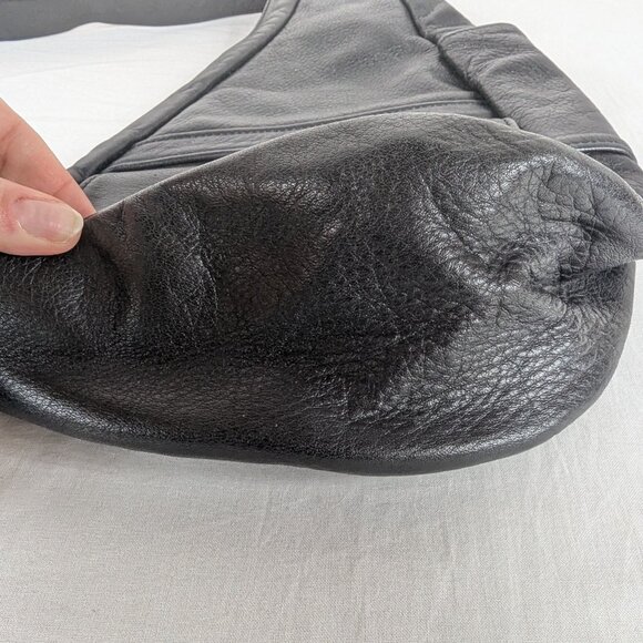 Ameribag Healthy Back Bag Original Black Leather Vintage Scuffs - Picture 3 of 9
